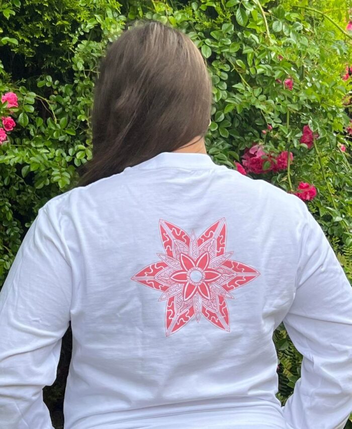 Living Culture White/Pink Longsleeve - Image 3