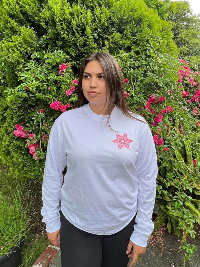 Living Culture White/Pink Longsleeve - Image 2